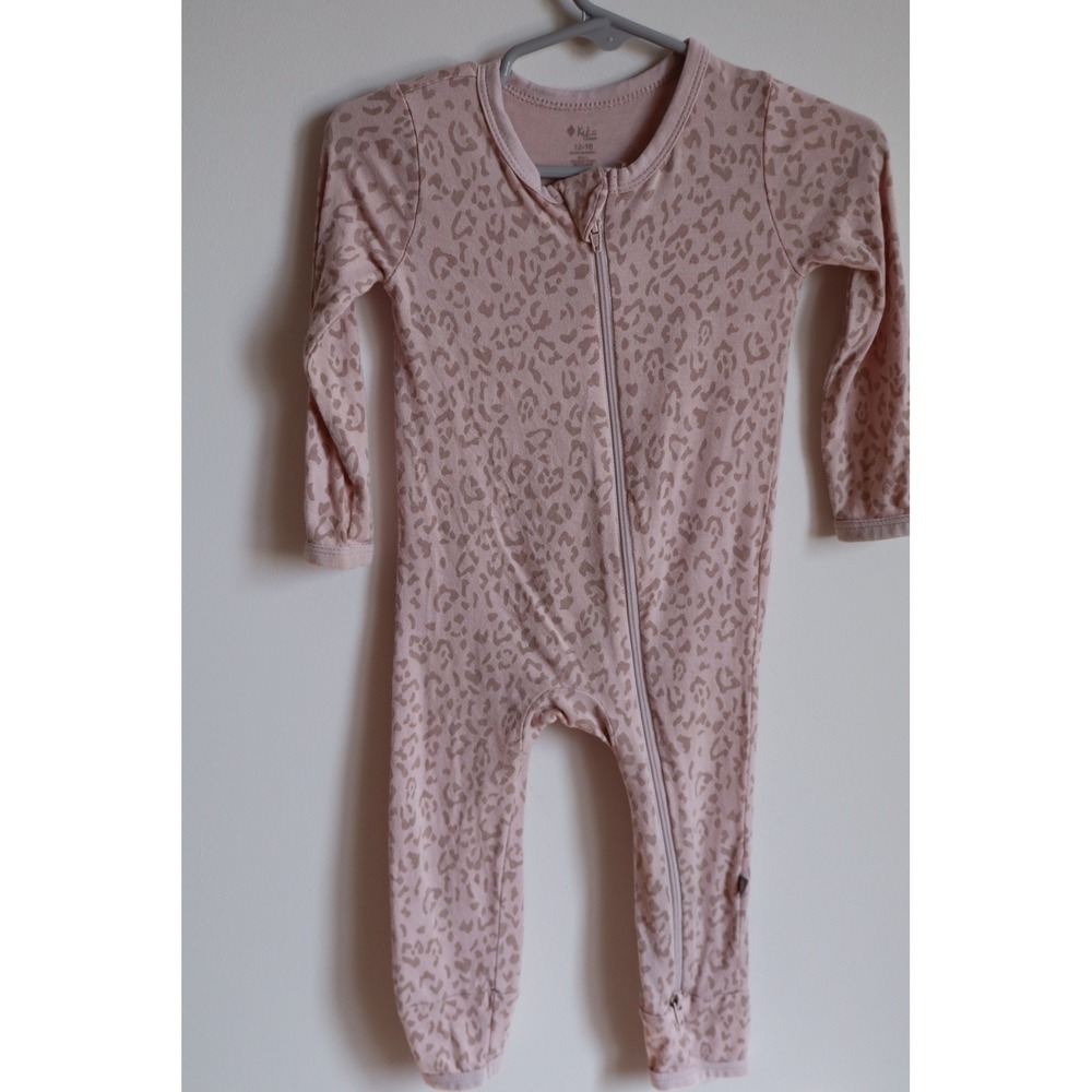 Kyte Baby Pink Leopard Romper 12-18 Months
